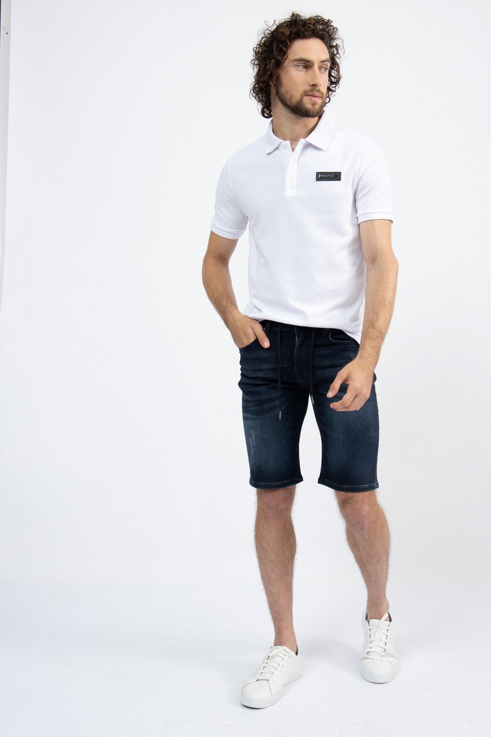 N.S-DENIM SHORT PANTS-BLUE DEP