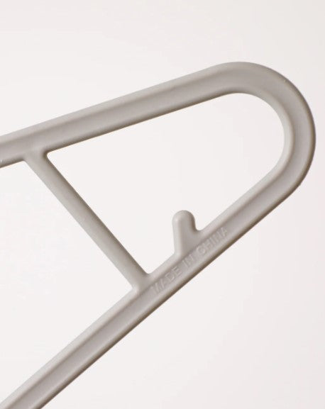 شماعات قماش بسيطة 10 قطع(رمادي)