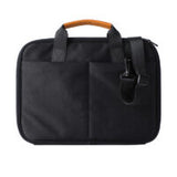 Computer bag with double zippers (black)