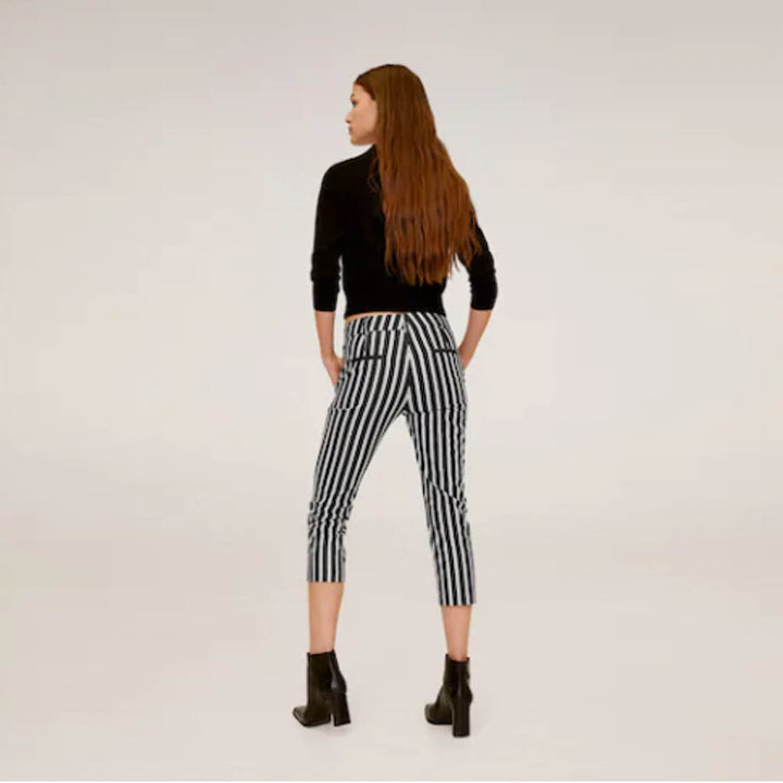 سروال مخطط سليم فيت