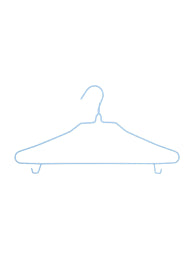 شماعات ملابس الكبار مع هوك 6 قطع (أزرق)