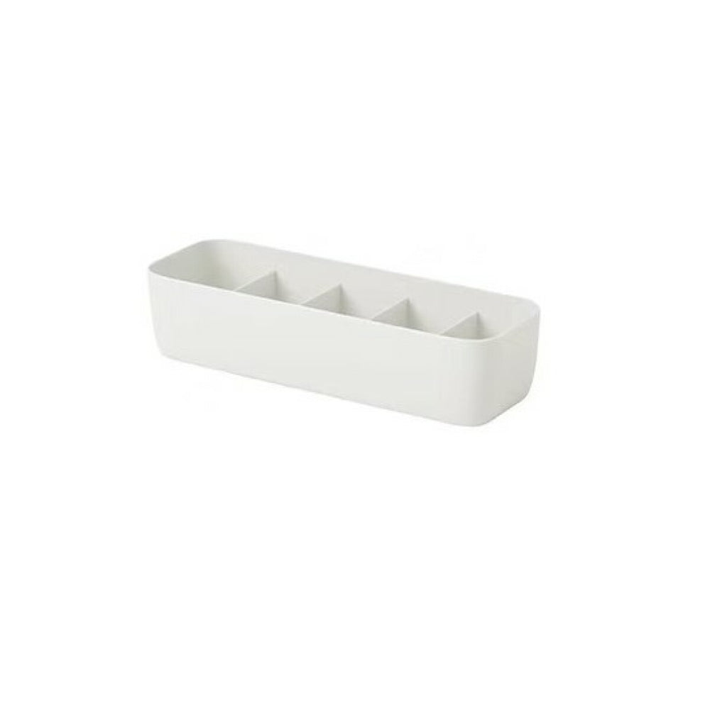 Clothes Storage Box with 5 Grids (Off White)