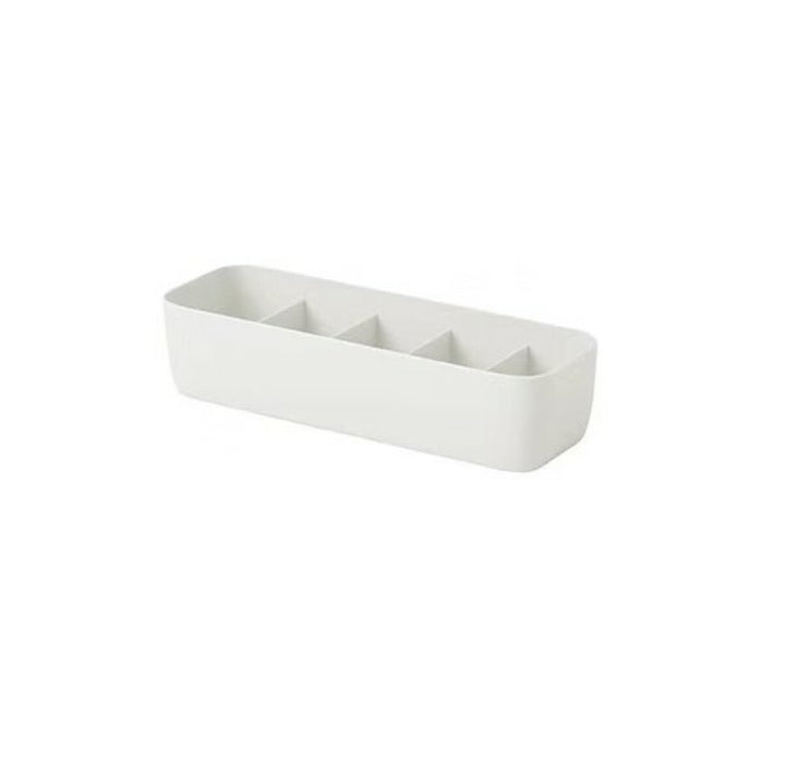 Clothes Storage Box with 5 Grids (Off White)