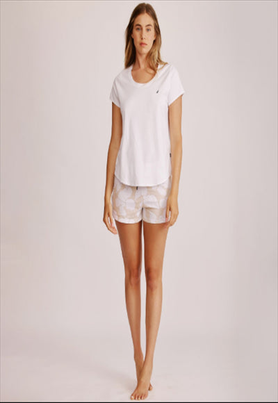 WHITE M Floral Joy women loungewear set