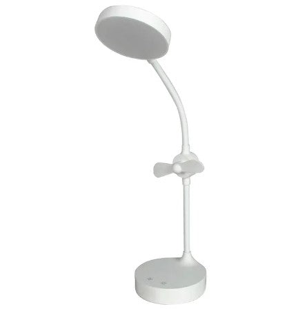 مصباح مكتب مع مروحة