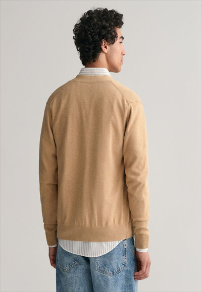 Classic cotton V-neck sweater