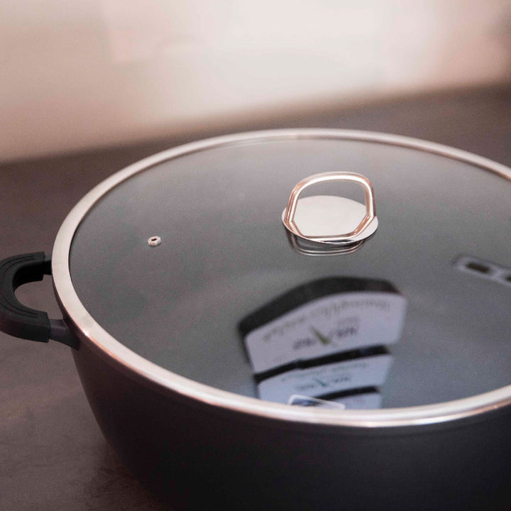 وعاء ألومنيوم مطلي بالرخام حجر معدني