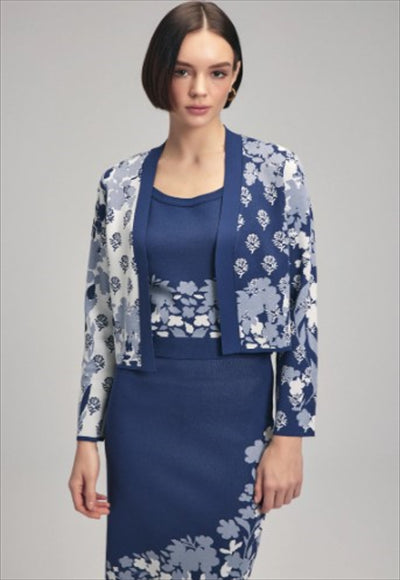 knitted printed sweater