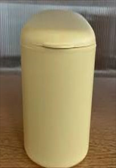 Simple Solid Color Manual Desktop Waste Bin (Yellow)
