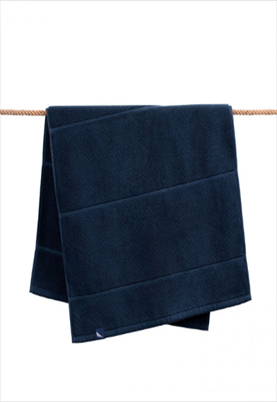 Striped bathroom rug