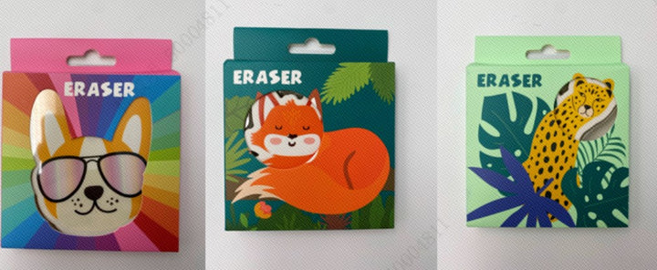 ممحاة بأشكال مختلفة