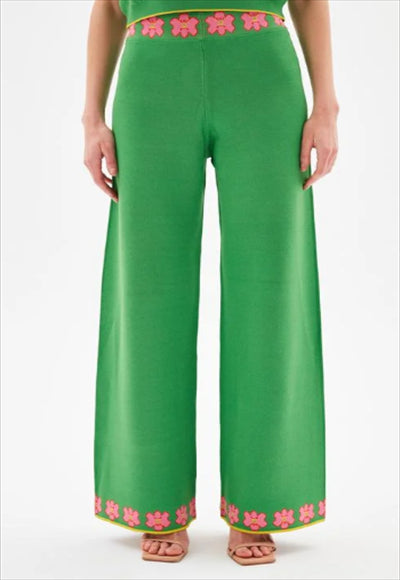 Nicke Floral Detailed Knitwear Trousers