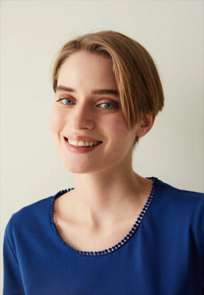 ملابس نوم هدية زهور زرقاء