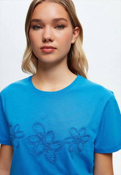 Short Sleeve Embroidery T-Shirt