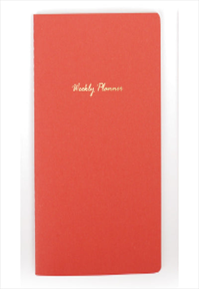 كتاب مخطط أسبوعي بالغرز (32 ورقة) (أحمر)