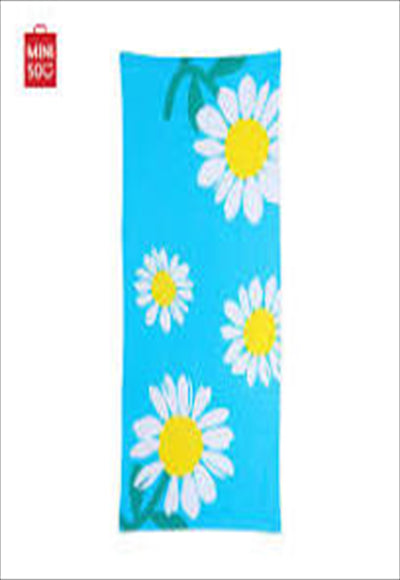 منشفة الشاطئ شروق الشمس عباد الشمس (الأزرق)