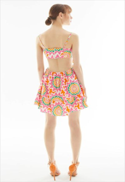 فستان بحر قصير مفتوح