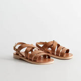 Leather strap sandals