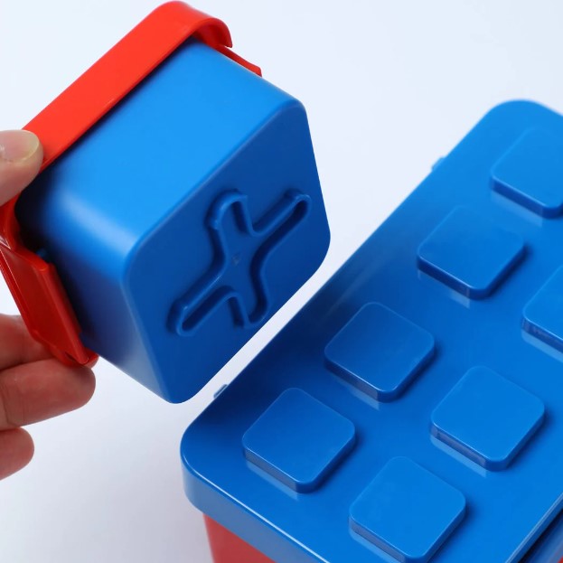 صندوق طعام من سلسلة مكعبات البناء