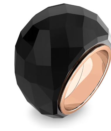 Black Nirvana Ring, Rose Gold PVD