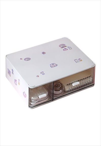 منظم DIY قابل للتكديس مع درجين