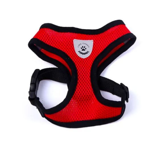 حزام سترة الحيوانات الأليفة - أحمر ، كبير