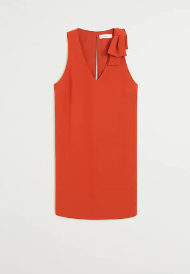 فستان قصير بلا أكمام