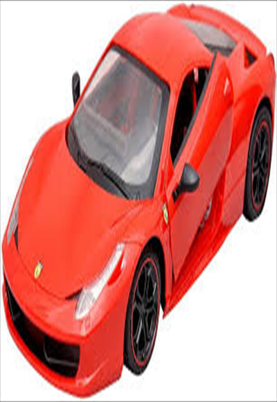 Red and yellow remote control racing car