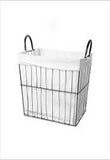 XL Wire Storage Basket with Removable Liner (Black)