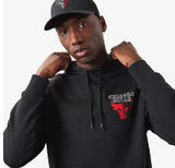 Black hoodie with the Chicago Bulls NBA team logo