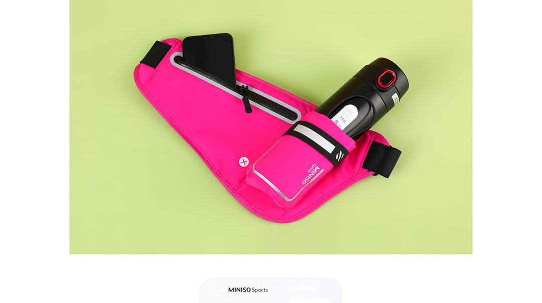 حقيبة الخصر الرياضية (أحمر وردي)