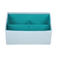 صندوق تخزين مكتبي (أزرق)