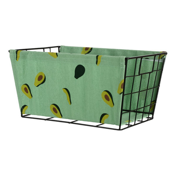 سلة تخزين حديد كبيرة (افوكادو)