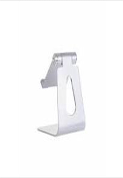 حامل هاتف محمول معدني قابل للطي لسطح المكتب (فضي)