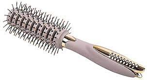 Clip-on round hair brush