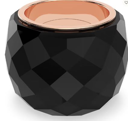 Black Nirvana Ring, Rose Gold PVD