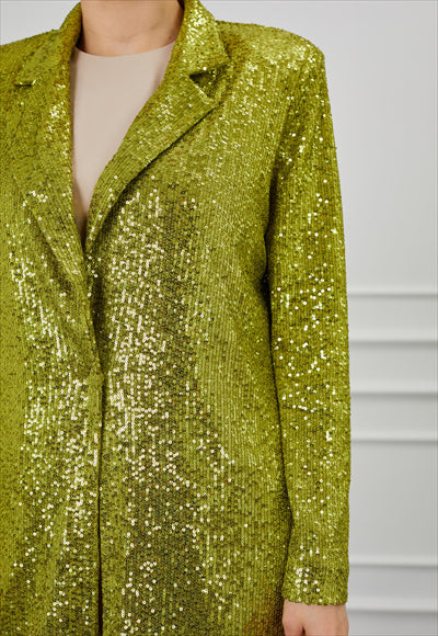 جاكيت مزين بالترتر