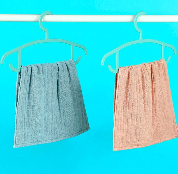 شماعات ملابس بسيطة متعددة الأغراض 5 علاقات (أخضر نعناعي)