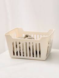 سلة تخزين كبيرة (بيضاء)