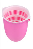 Double Layer Round Drain Basket (Pink)