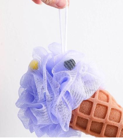 إسفنجة استحمام آيس كريم