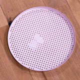 round perforated tray