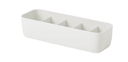 Clothes Storage Box with 5 Grids (Off White)