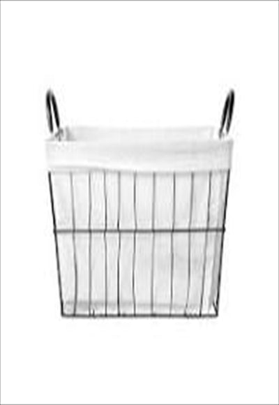 XL Wire Storage Basket with Removable Liner (Black)