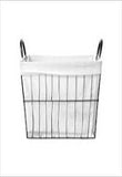 XL Wire Storage Basket with Removable Liner (Black)