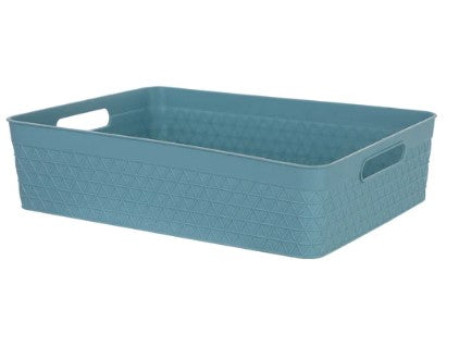 سلة تخزين منقوشة  (كبير)