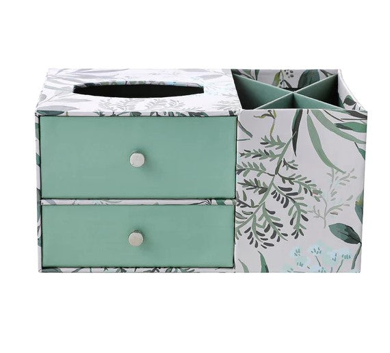 منظم تخزين كرتون مع أدراج مزدوجة