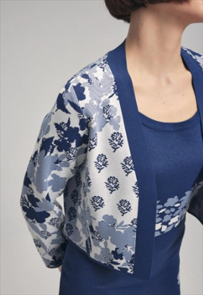 knitted printed sweater