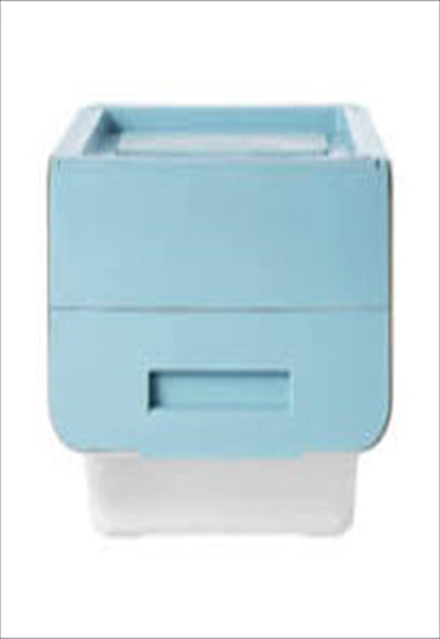 Storage box with wide opening (middle) (blue)