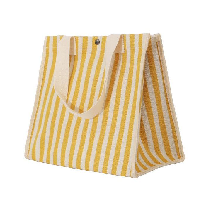 Striped Shopping Bag (Yellow)